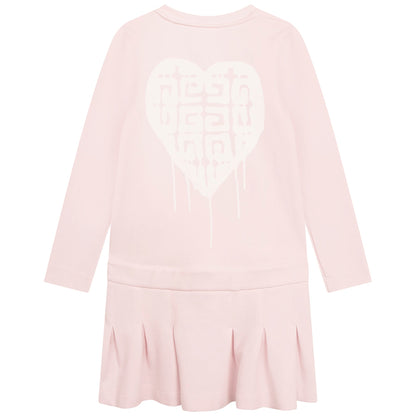 女童粉色Logo连衣裙
