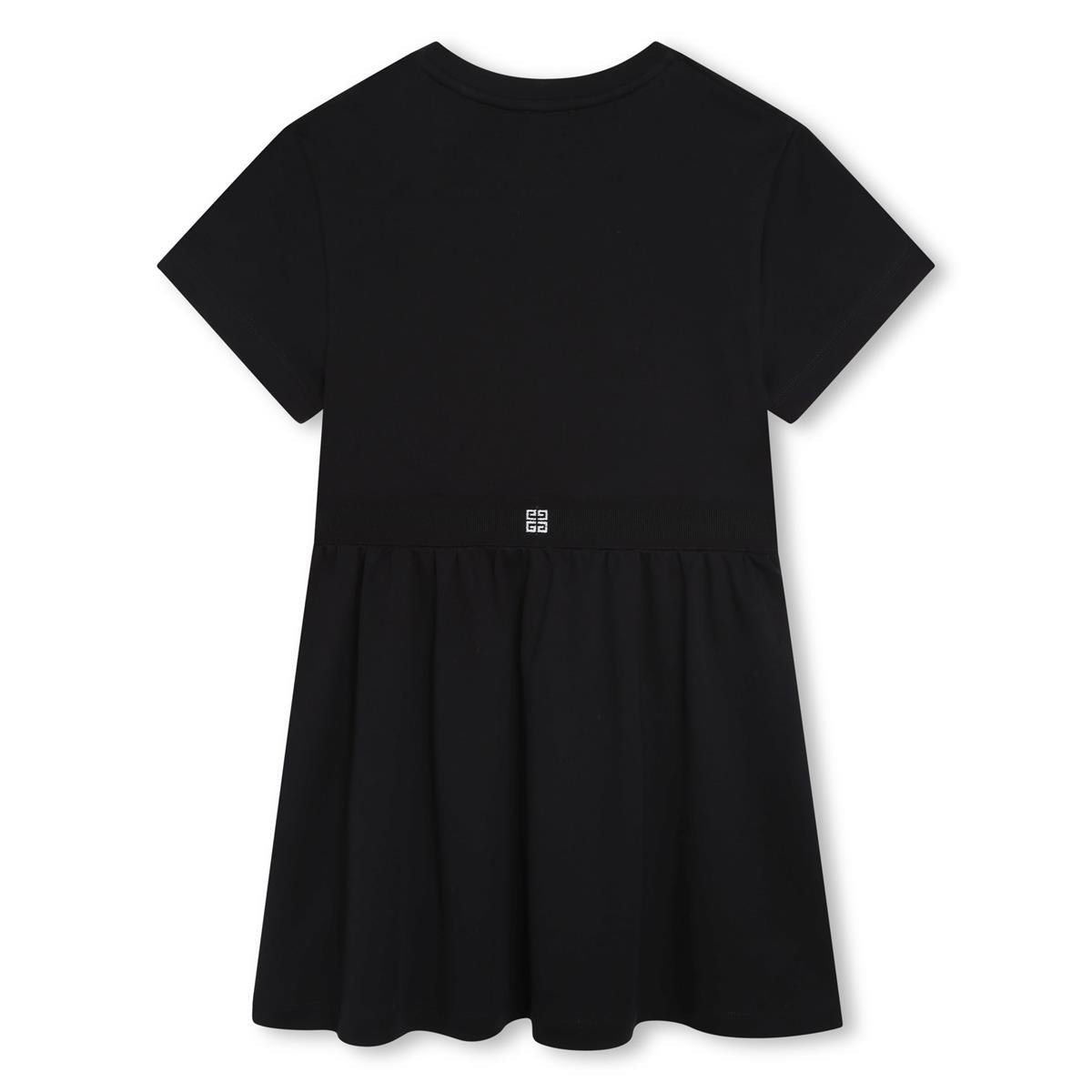 女童黑色Logo连衣裙