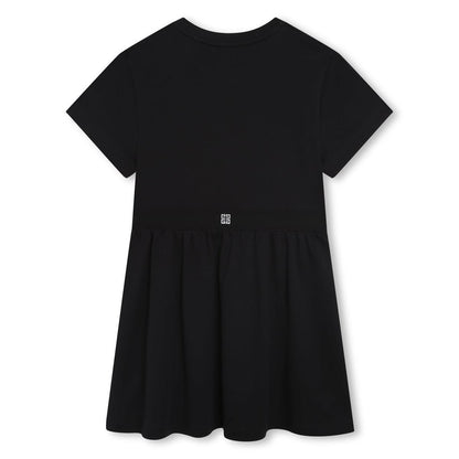 女童黑色Logo连衣裙