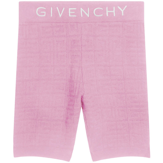 女童粉色Logo短裤