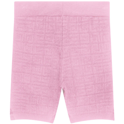 女童粉色Logo短裤