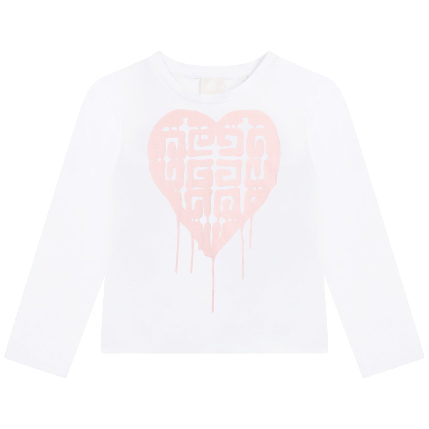 女童白色Logo棉T恤