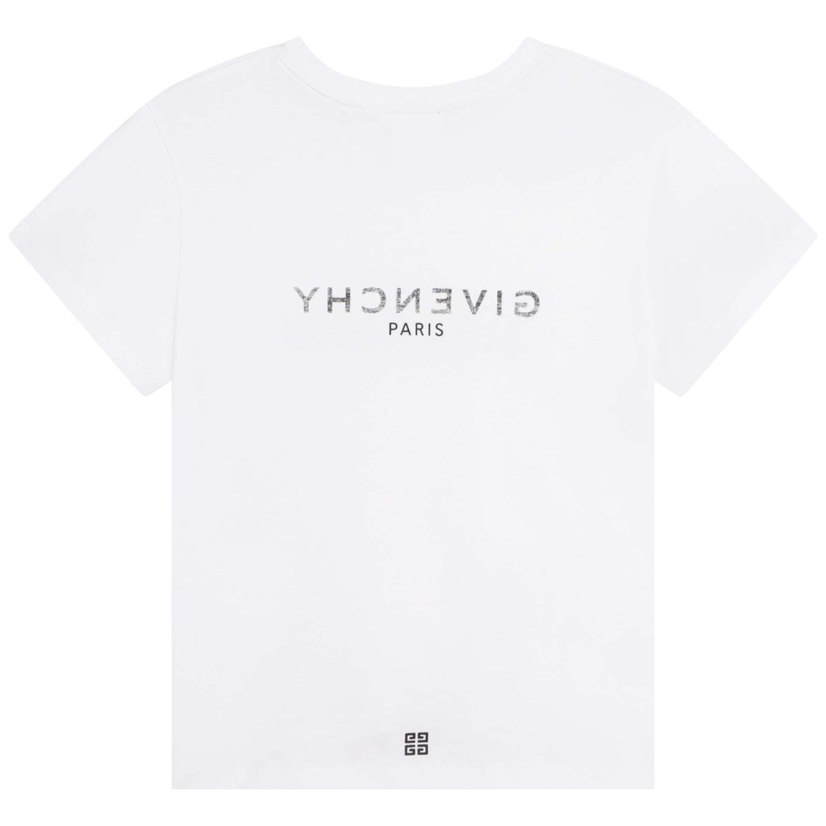 女童白色Logo棉T恤