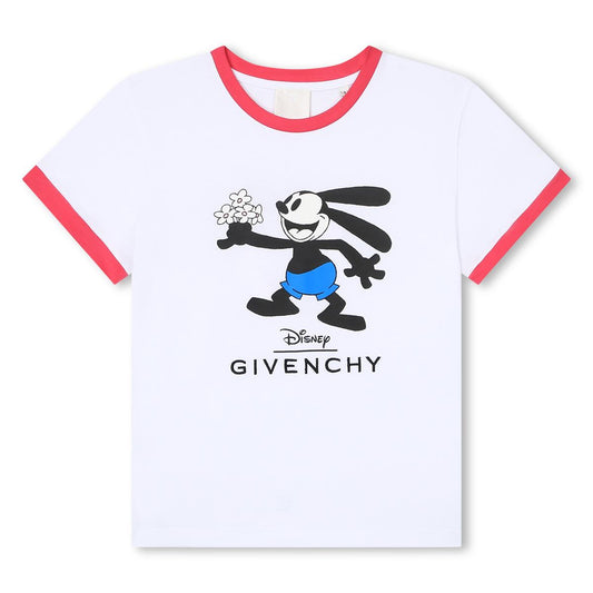 女童白色Logo棉T恤