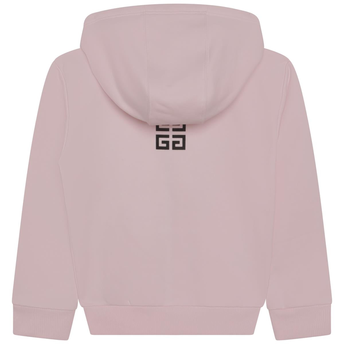 女童粉色拉链上衣
