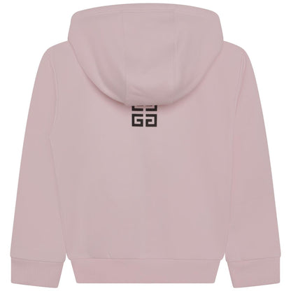 女童粉色拉链上衣