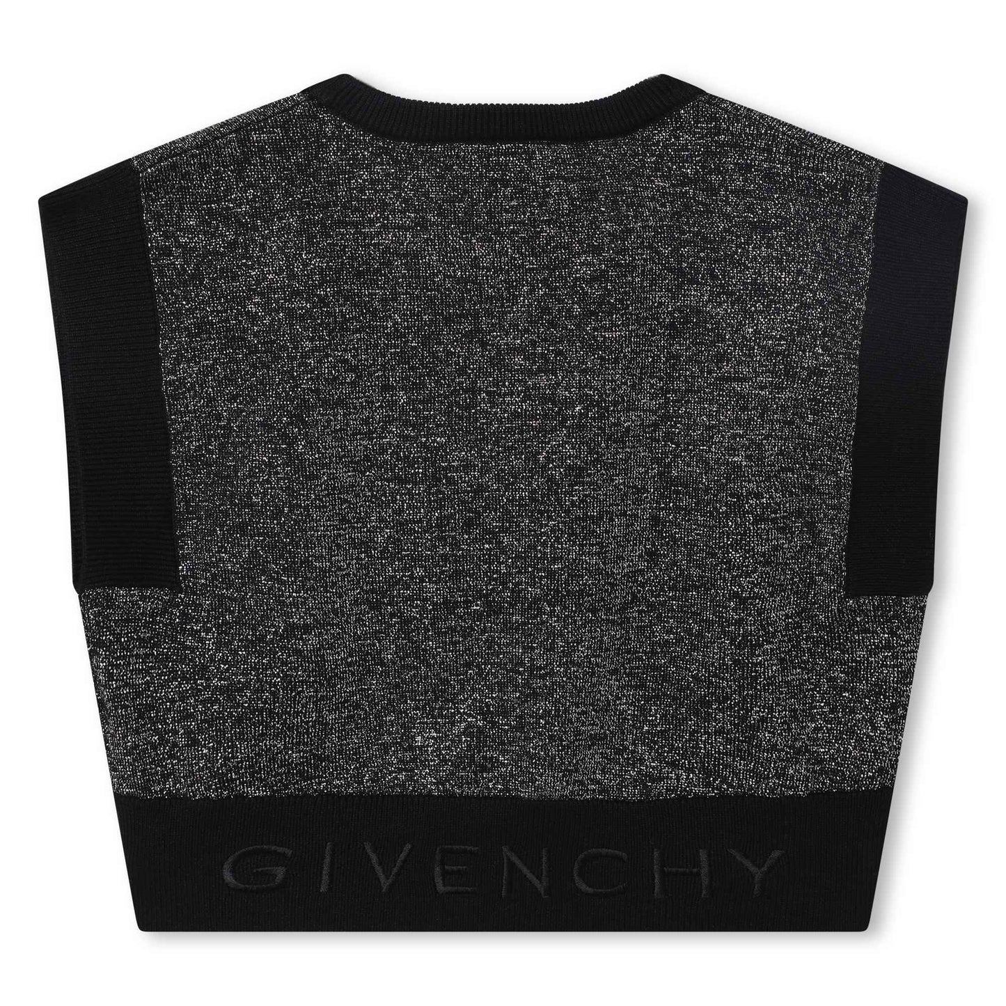 女童黑色Logo毛衣