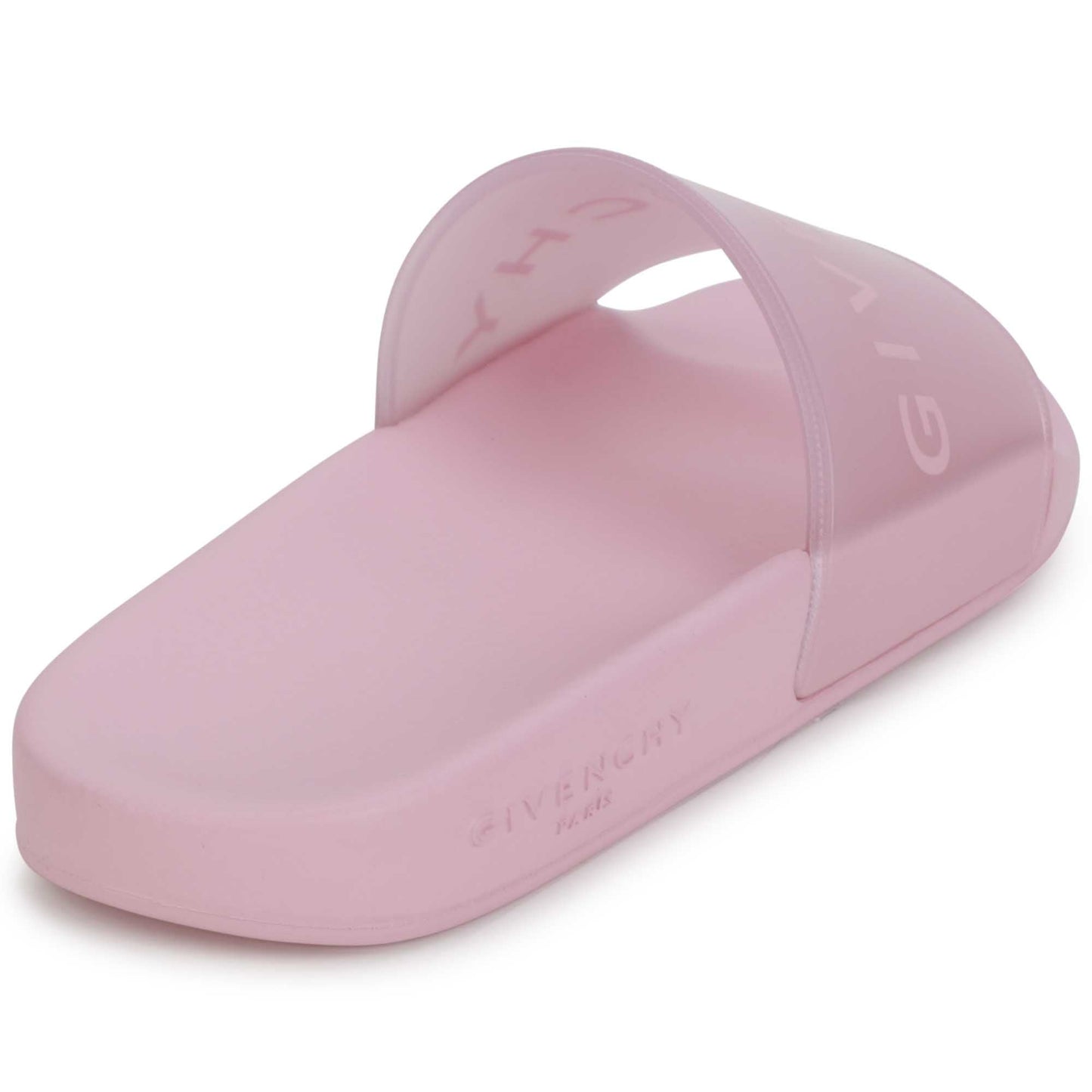女童粉色Logo拖鞋