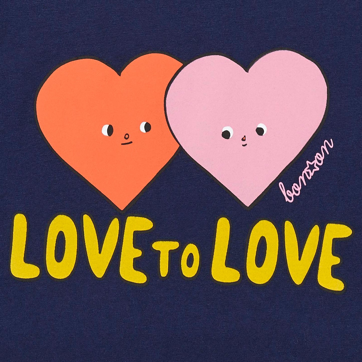 女童藏青色印花棉T恤