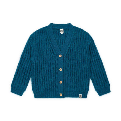 女童藏青色开衫