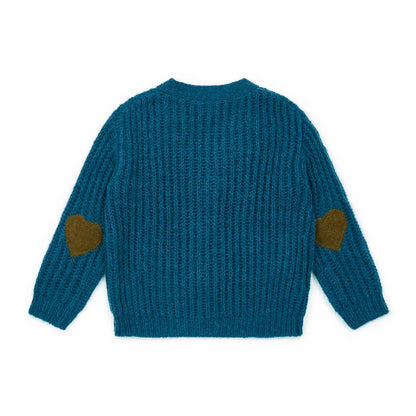 女童藏青色开衫