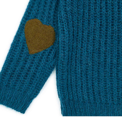 女童藏青色开衫