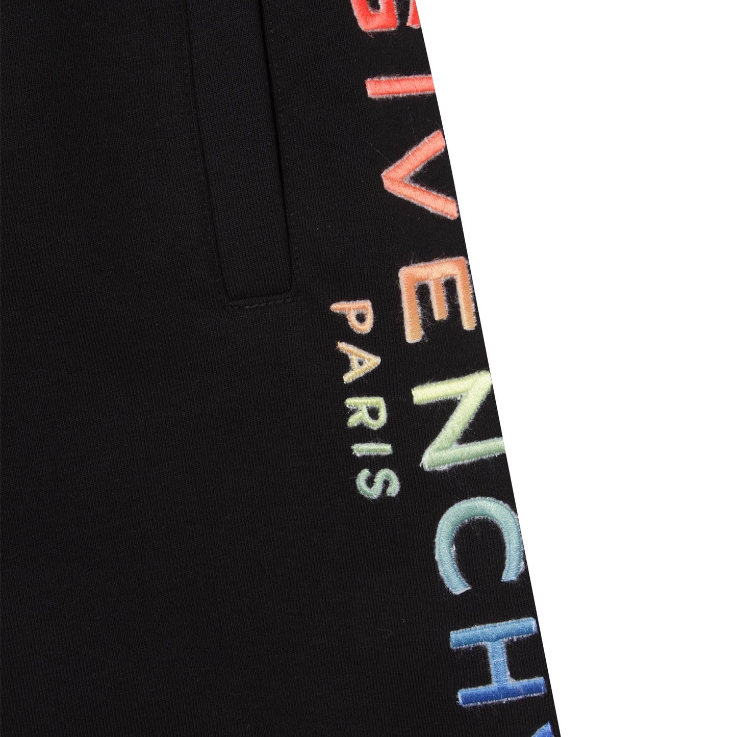 男童黑色Logo棉短裤