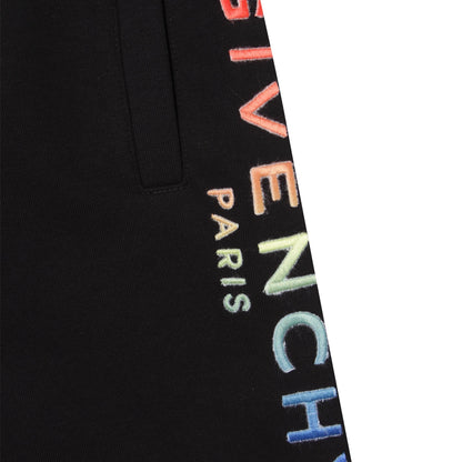 男童黑色Logo棉短裤