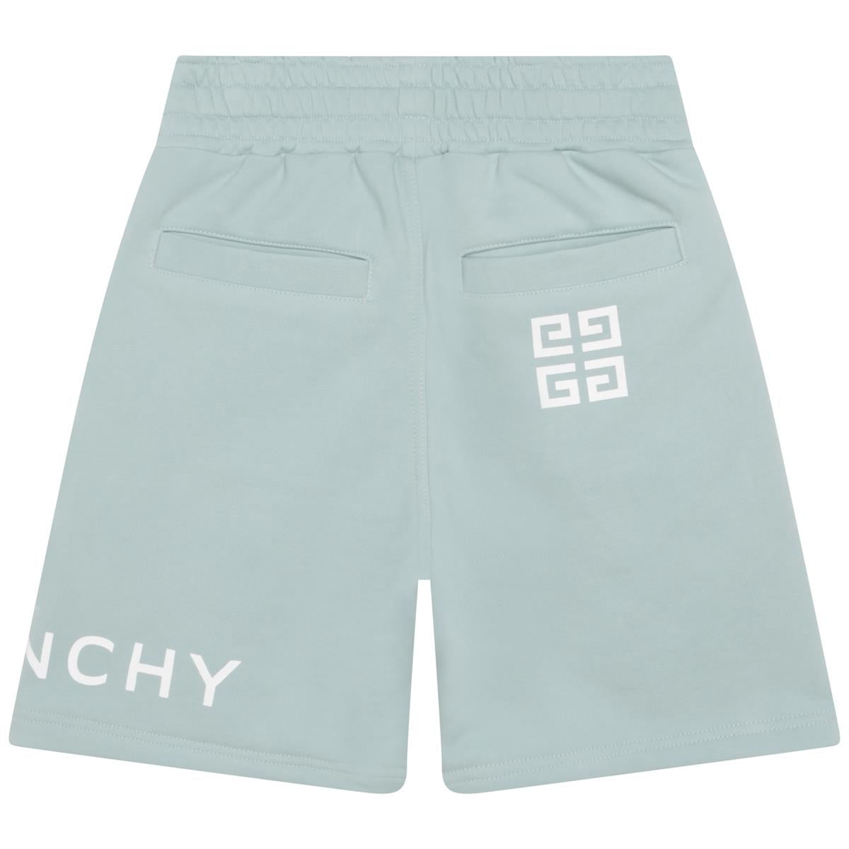 男童绿色Logo短裤