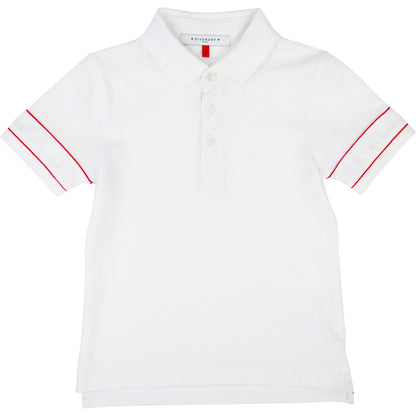 Boys White Polo Shirt