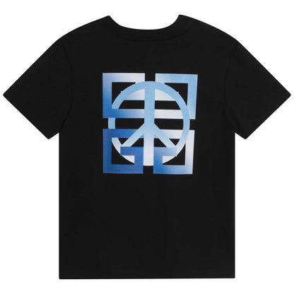 男童黑色Logo棉T恤