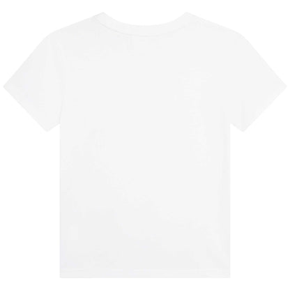男童白色Logo棉T恤