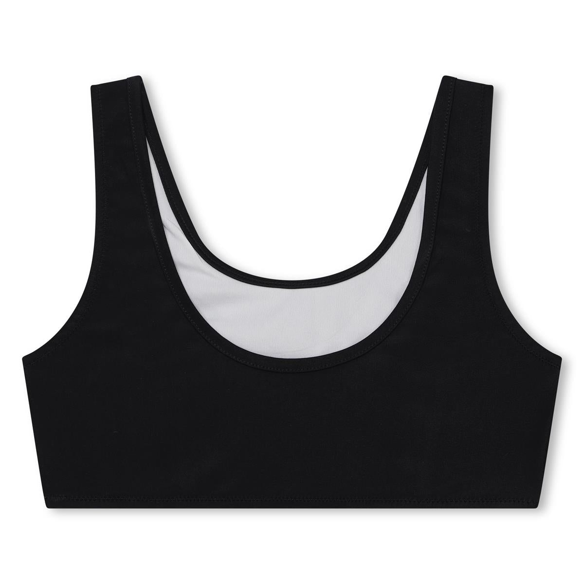 女童黑色Logo泳衣