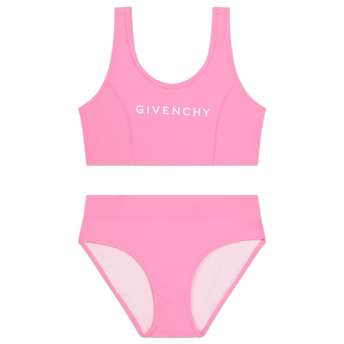 女童粉色Logo泳衣