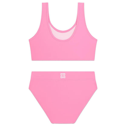 女童粉色Logo泳衣