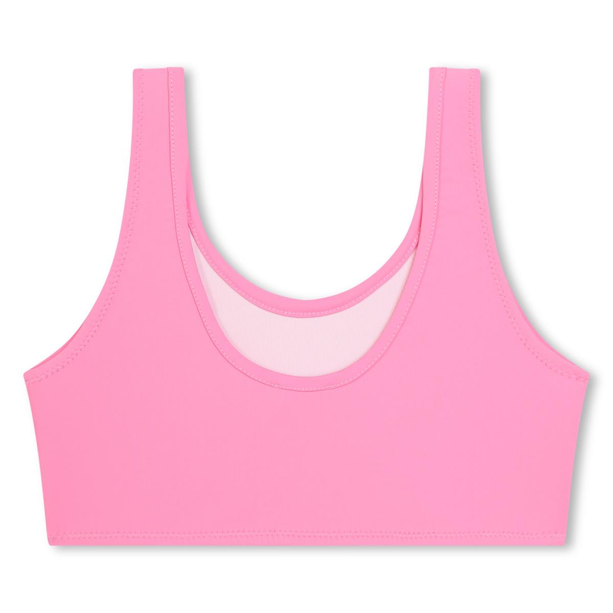 女童粉色Logo泳衣
