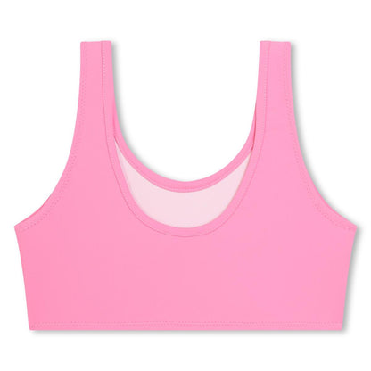 女童粉色Logo泳衣