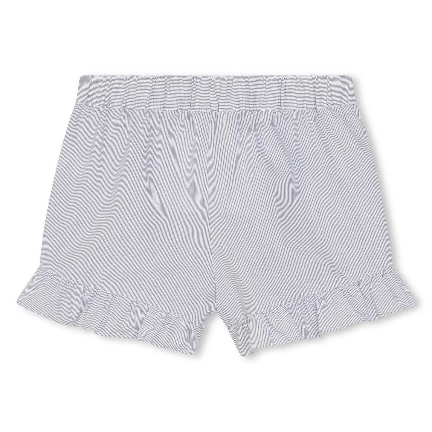 女童蓝色条纹棉套装