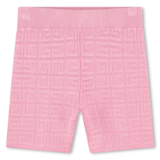 女童粉色Logo短裤
