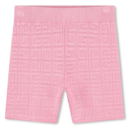 女童粉色Logo短裤
