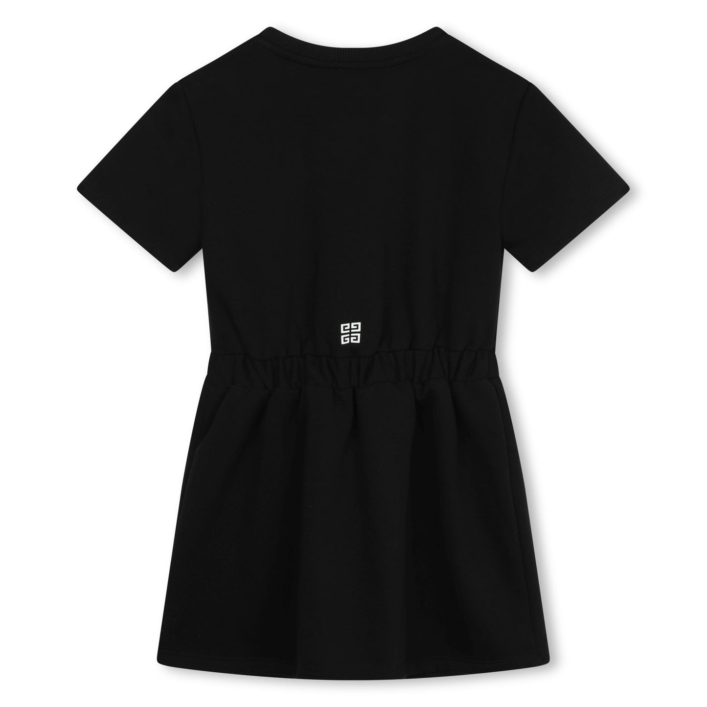 女童黑色Logo棉连衣裙