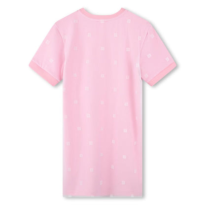 女童粉色Logo连衣裙