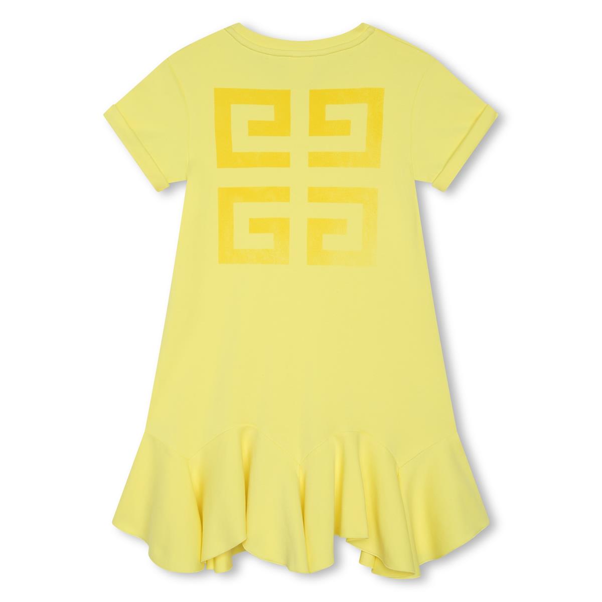女童黄色Logo连衣裙