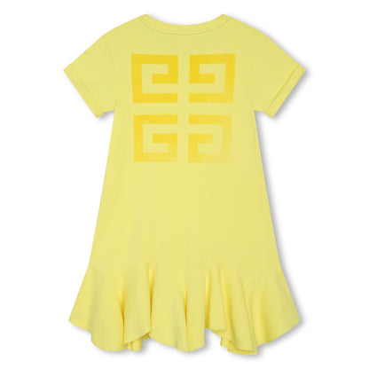 女童黄色Logo连衣裙