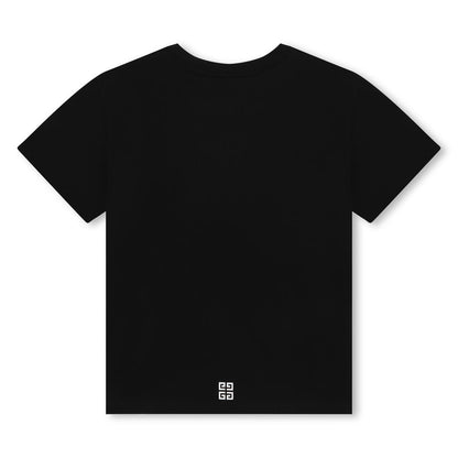 女童黑色Logo棉T恤