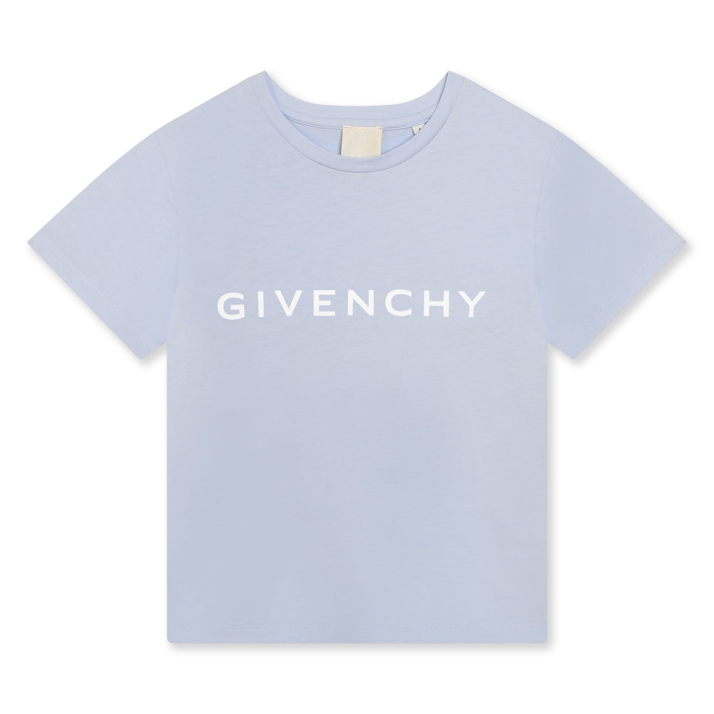 女童浅蓝色Logo棉T恤
