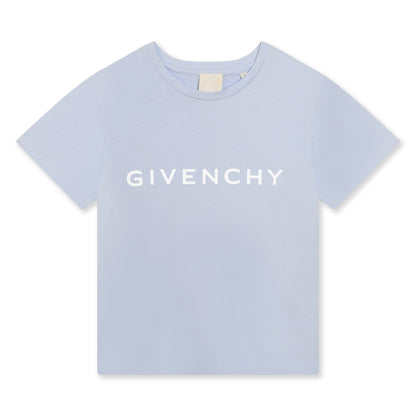 女童浅蓝色Logo棉T恤