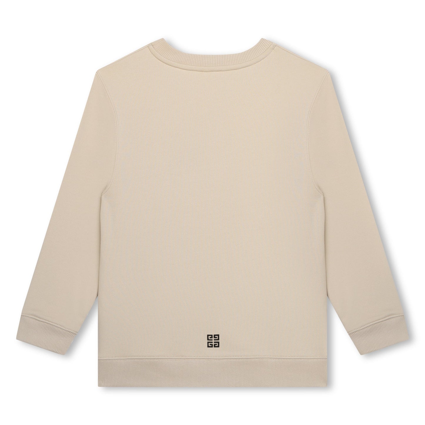 男童米色Logo棉卫衣