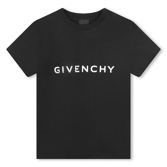 男童黑色Logo棉T恤