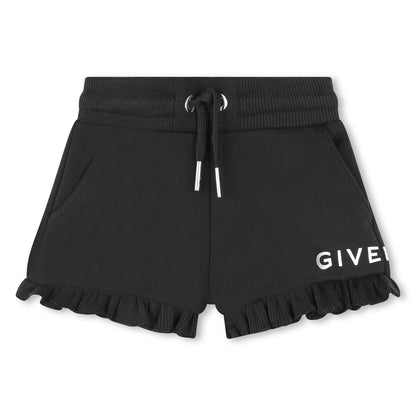 女童黑色Logo短裤