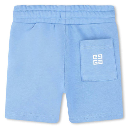 男婴蓝色Logo短裤