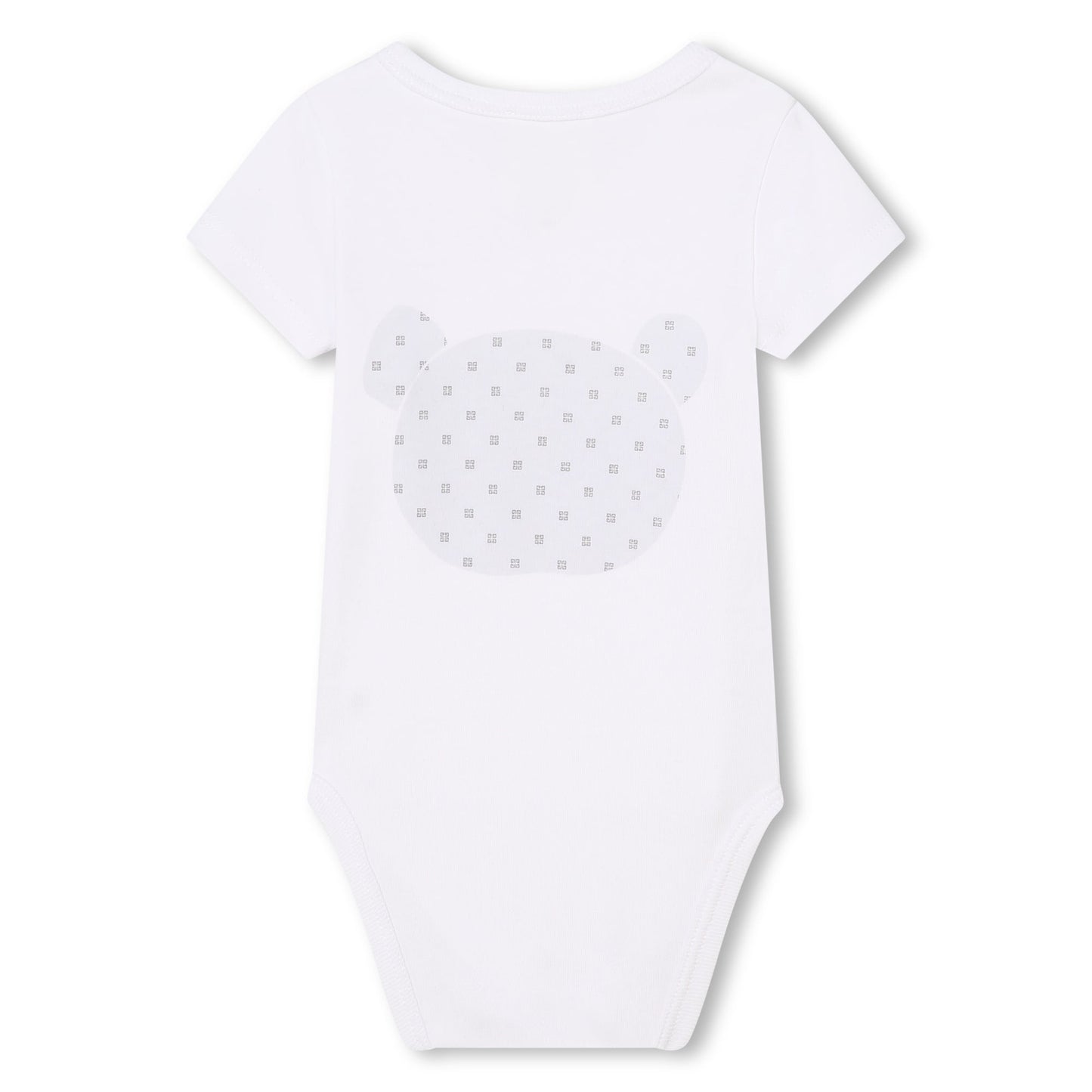 婴儿白色棉连体衣套装(2件)