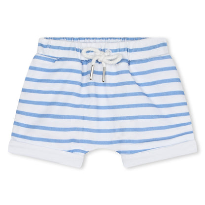 婴儿蓝色条纹棉套装