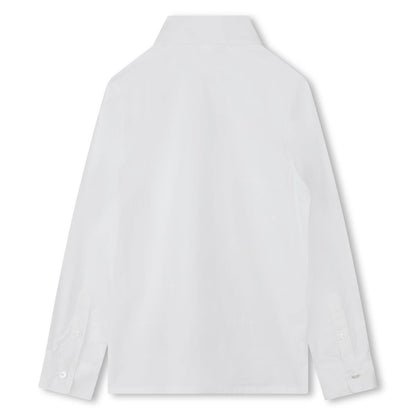 Boys White Cotton Shirt
