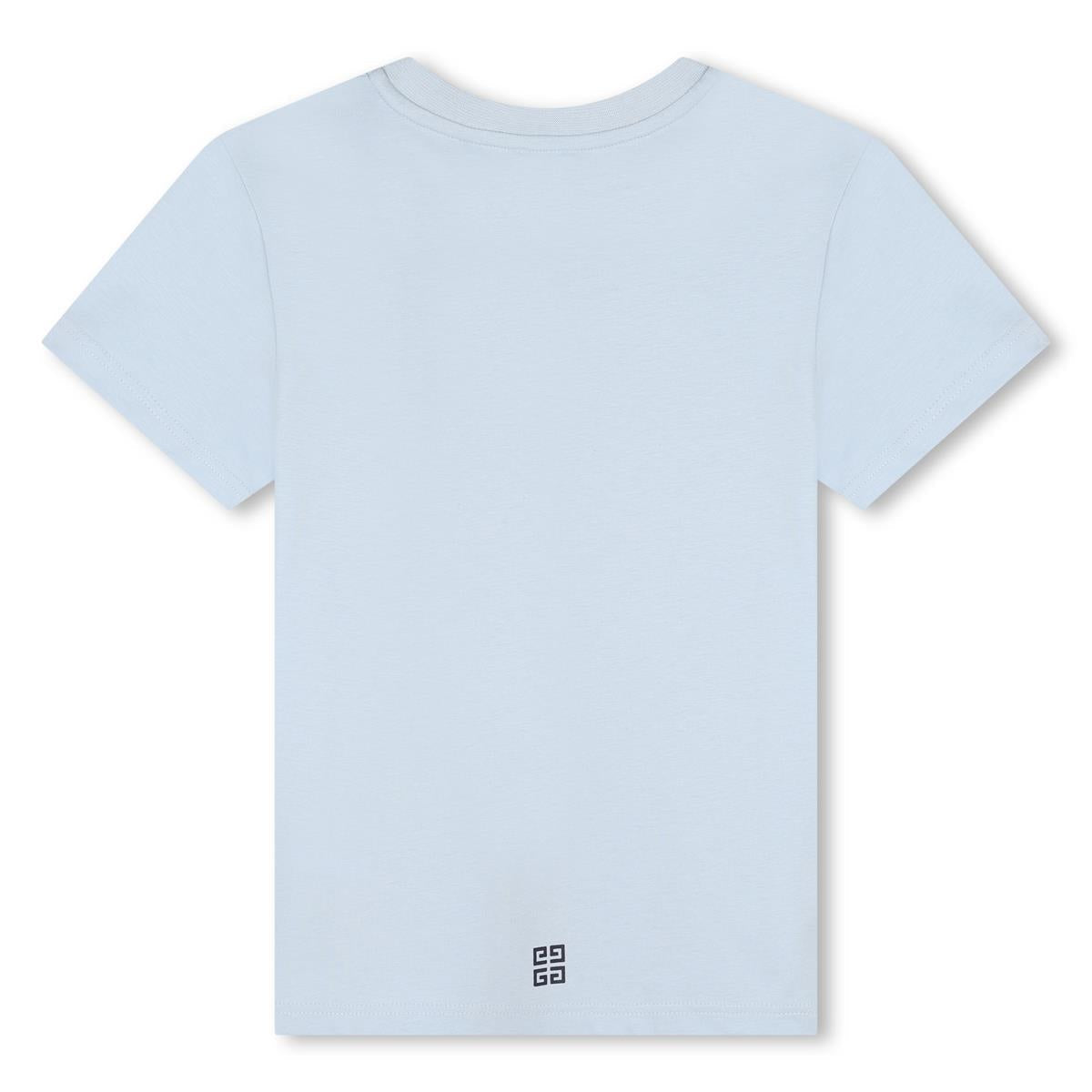 男童浅蓝色Logo棉T恤