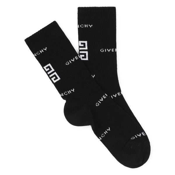 Boys Black Cotton Socks