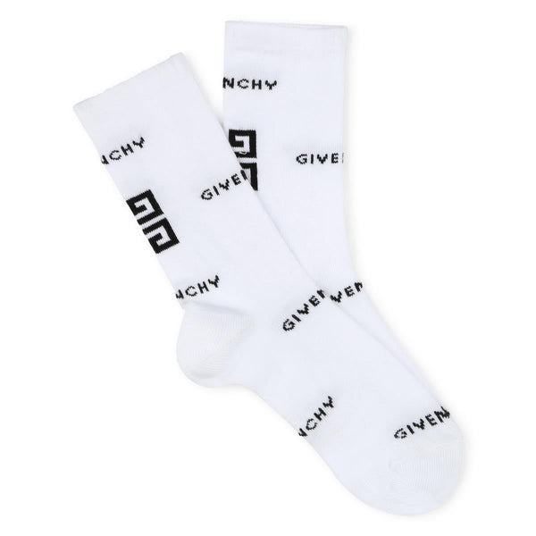 Boys White Cotton Socks