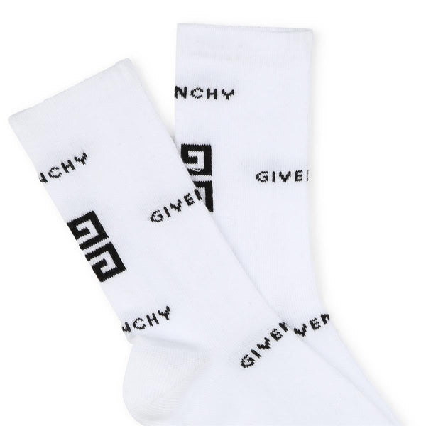 Boys White Cotton Socks