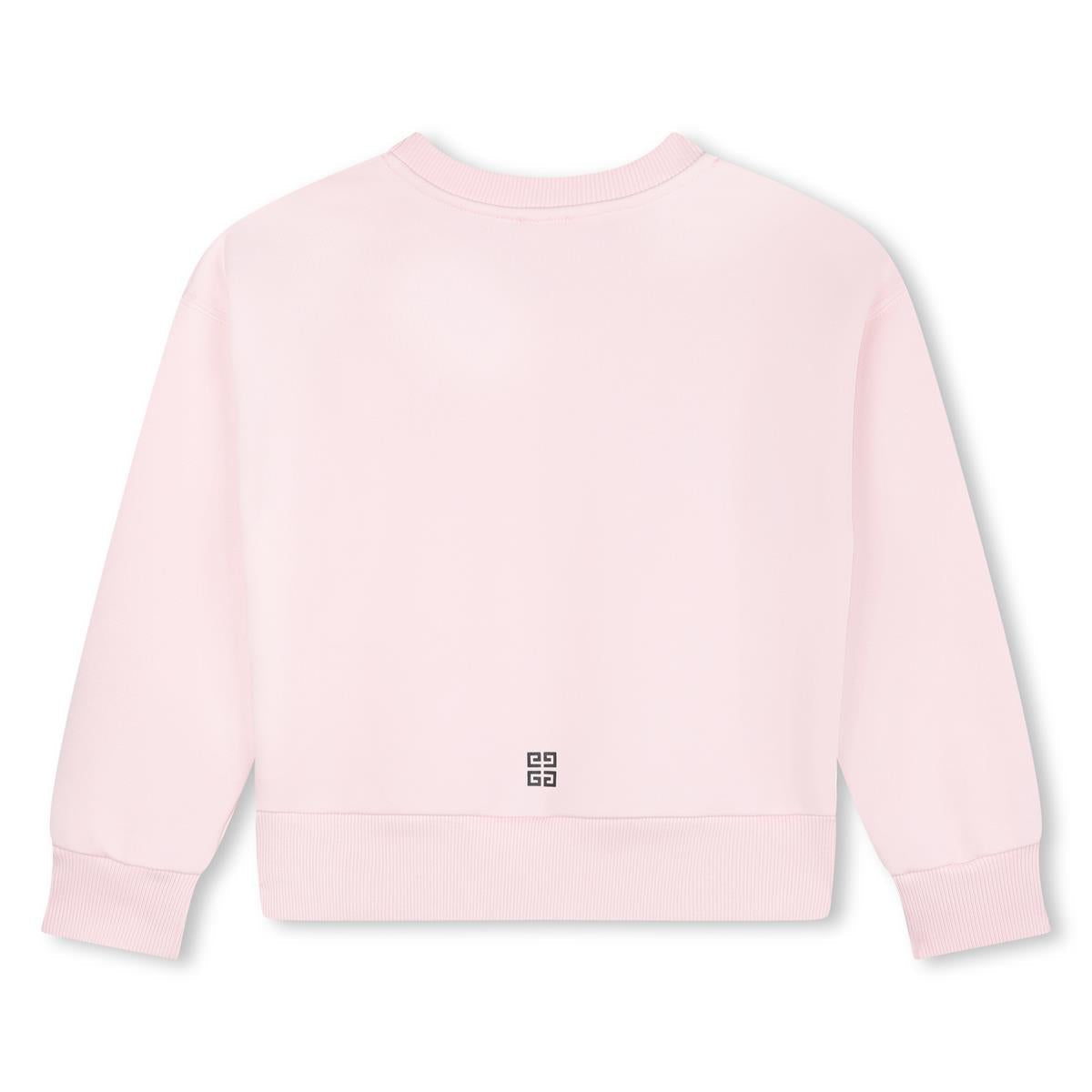 女童粉色Logo棉卫衣