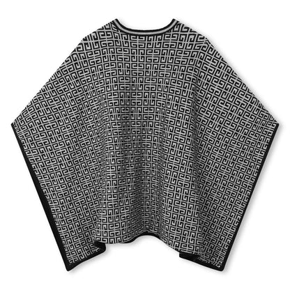 Girls Black Logo Cape